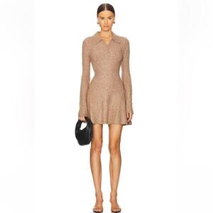 L'Academie Tan Mini Dress